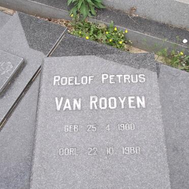 ROOYEN Roelof Petrus, van 1900-1980
