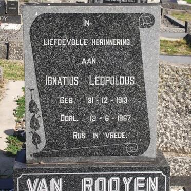 ROOYEN Ignatius Leopoldus, van 1913-1967