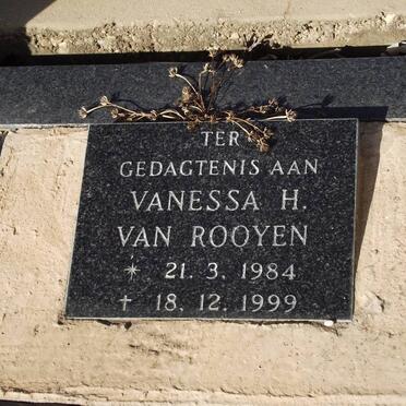 ROOYEN Vanessa H., van 1984-1999