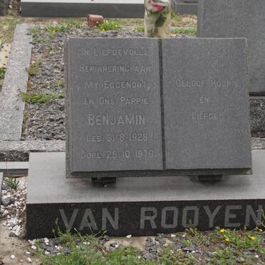 ROOYEN Benjamin, van 1928-1970