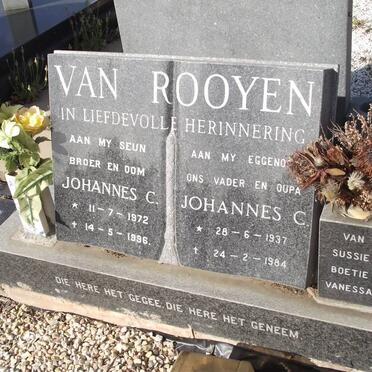 ROOYEN Johannes C., van 1972-1996 :: ROOYEN Johannes C., van 1937-1984