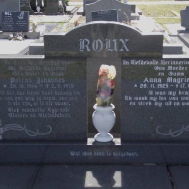 ROUX Petrus Johannes 1914-1978 &amp; Anna Magrieta 1925-1995