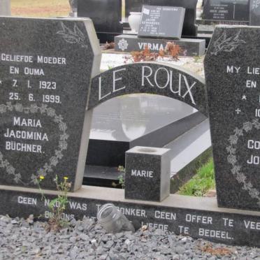 ROUX Cornelius Johannes, le 1919-1973 :: BUCHNER Maria Jacomina 1923-1999