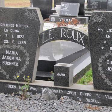 ROUX Cornelius Johannes, le 1919-1973 :: BUCHNER Maria Jacomina 1923-1999