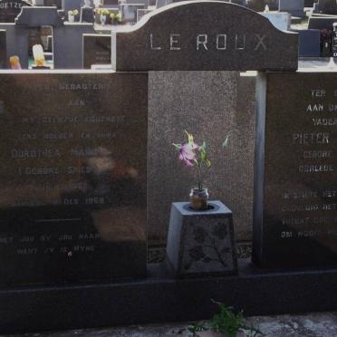 ROUX Pieter Mattheus, le 1897-1972 &amp; Dorothea Maria SPIES 1902-1968