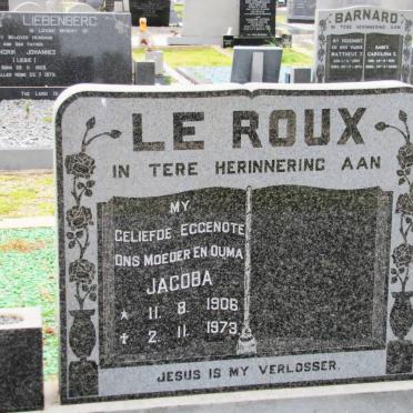 ROUX Jacoba, le 1906-1973