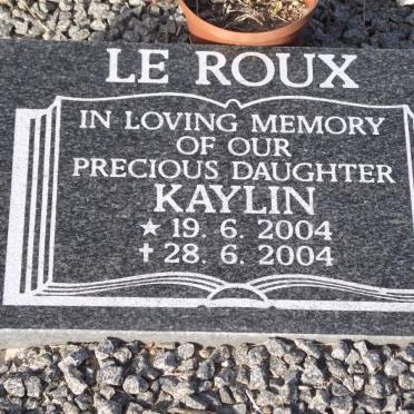 ROUX Kaylin, le 2004-2004