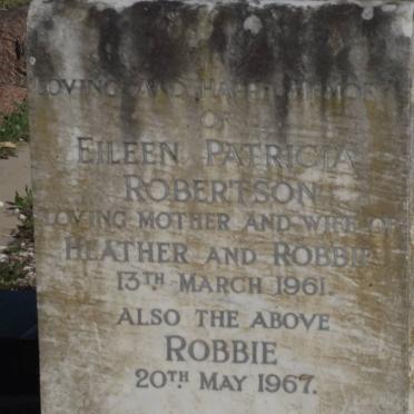 ROBERTSON Eileen Patricia -1961 &amp; Robbie -1967