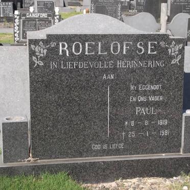 ROELOFSE Paul 1919-1981