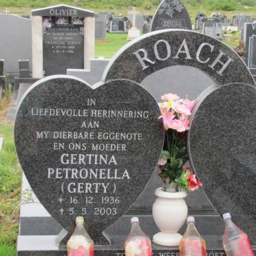ROACH Gertina Petronella 1936-2003