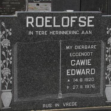 ROELOFSE Gawie Edward 1920-1976