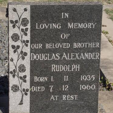 RUDOLPH Douglas Alexander 1935-1960