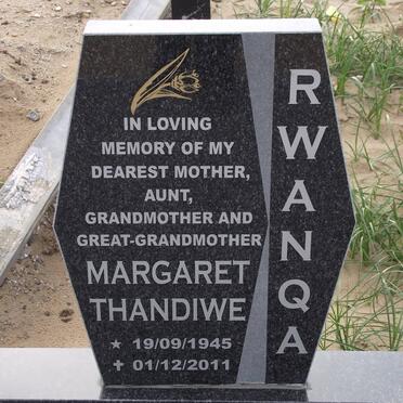 RWANQA Margaret Thandiwe 1945-2011