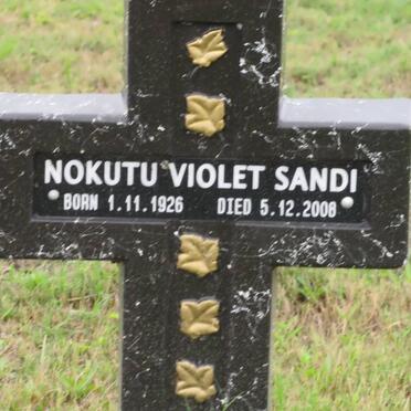 SANDI Nokutu Violet 1926-2008