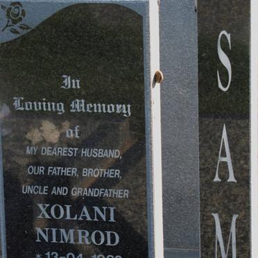 SAM Xolani Nimrod 1962-2009