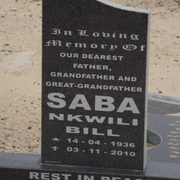 SABA Nkwili Bill 1936-2010