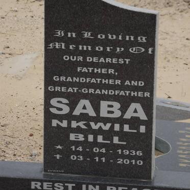 SABA Nkwili Bill 1936-2010