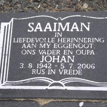 SAAIMAN Johan 1942-2006