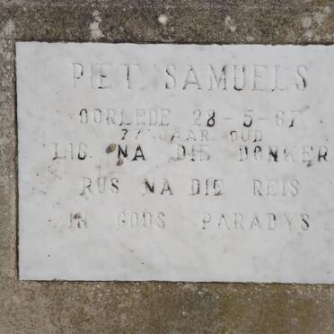 SAMUELS Piet -1967