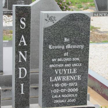 SANDI Vuyile Lawrence 1973-2006
