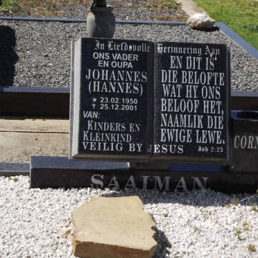 SAAIMAN Johannes 1950-2001
