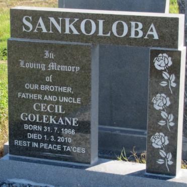 SANKOLOBA Cecil Golekane 1966-2010