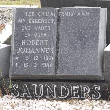 SAUNDERS Robert Johannes 1921-1986