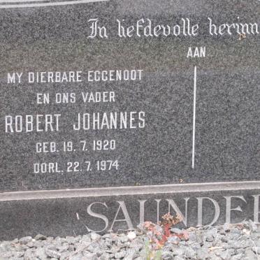 SAUNDERS Robert Johannes 1920-1974