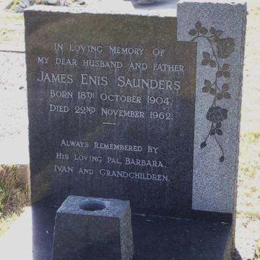 SAUNDERS James Enis 1904-1962