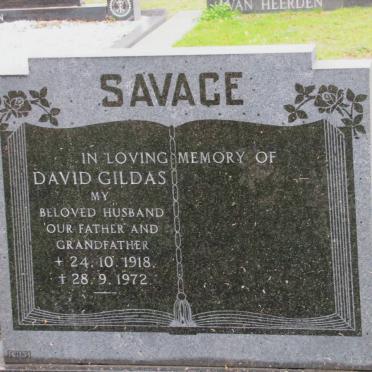 SAVAGE David Gildas 1918-1972