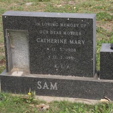 SAM Catherine Mary 1908-1981