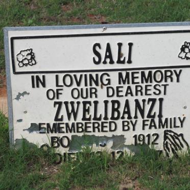 SALI Zwelibanzi 1912-2007