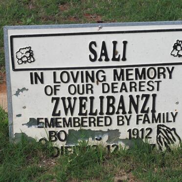 SALI Zwelibanzi 1912-2007
