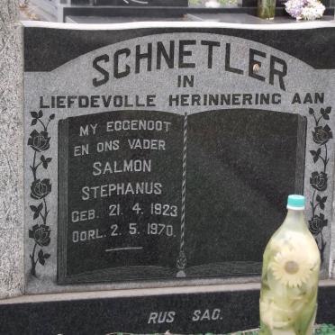 SCHNETLER Salmon Stephanus 1923-1970