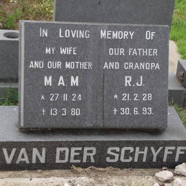 SCHYFF M.A.M., van der 1924-1980 &amp; Robert James 1928-1993