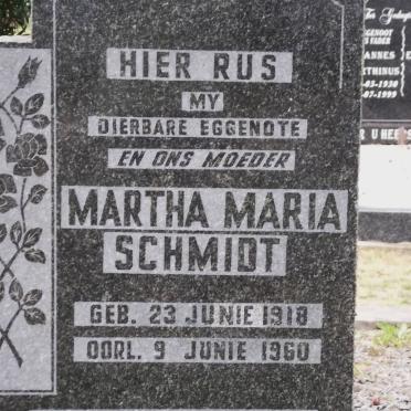 SCHMIDT Martha Maria 1918-1960