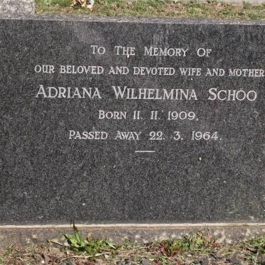 SCHOO Adriana Wilhelmina 1909-1964