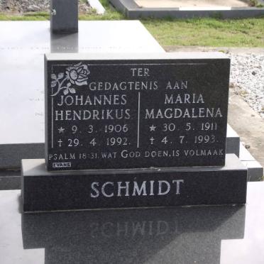 SCHMIDT Johannes Hendrikus 1906-1992 &amp; Maria Magdalena 1911-1993