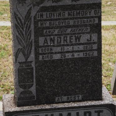 SCHMIDT Andrew J. 1916-1962