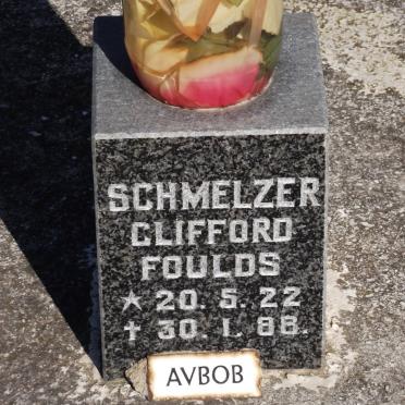 SCHMELZER Clifford Foulds 1922-1988