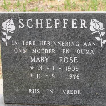 SCHEFFER Mary Rose 1909-1976