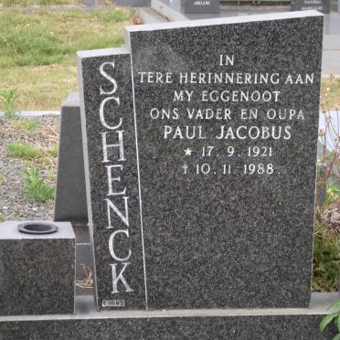 SCHENCK Paul Jacobus 1921-1988