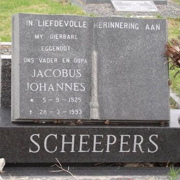 SCHEEPERS Jacobus Johannes 1925-1993