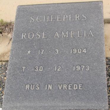 SCHEEPERS Rose Amelia 1904-1973
