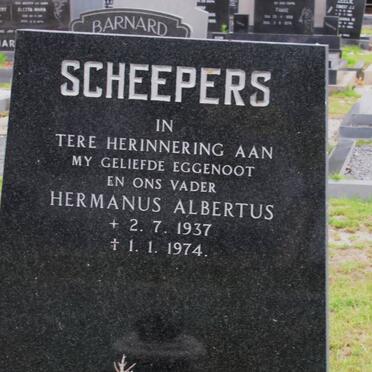 SCHEEPERS Hermanus Albertus 1937-1974