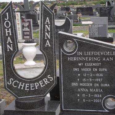 SCHEEPERS Johan 1936-1997 &amp; Anna Maria 1934-2007
