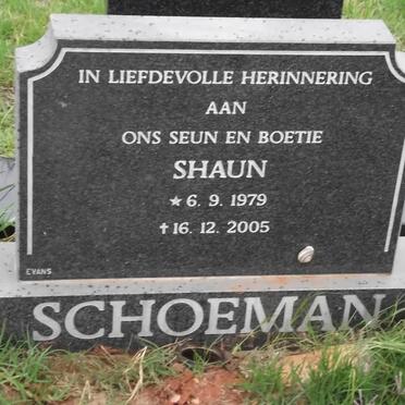 SCHOEMAN Shaun 1979-2005