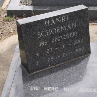 SCHOEMAN Hanri 1986-1986
