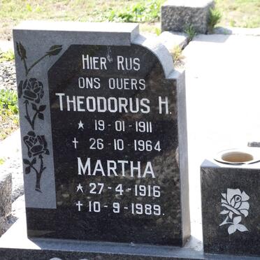 SCHOLTZ Theodorus H. 1911-1964 :: WELGEMOED Martha J.P. formerly SCHOLTZ 1916-1989