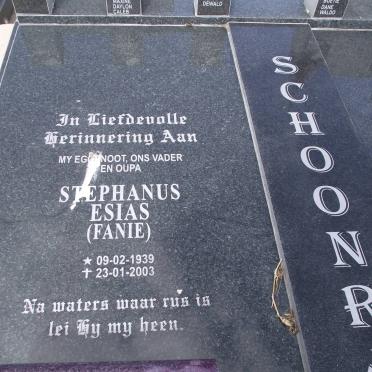 SCHOONRAAD Stephanus Esias 1939-2003